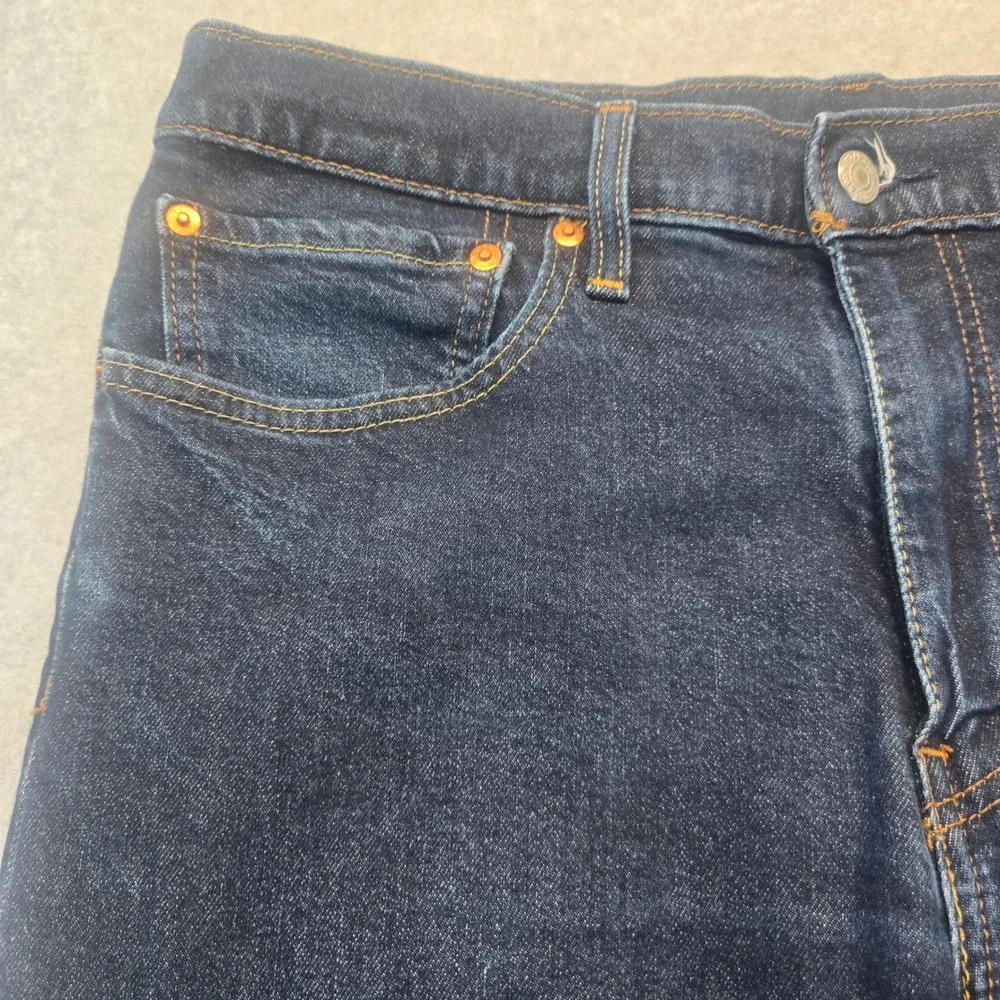 Levis 512 Slim Taper Jeans Mens 34x34 Dark Wash Indigo Denim Pants